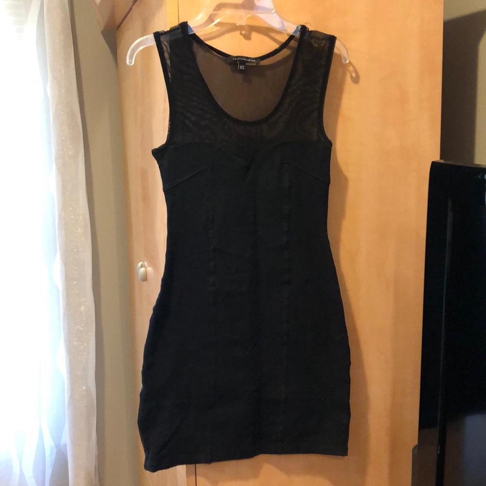 Black mini dress